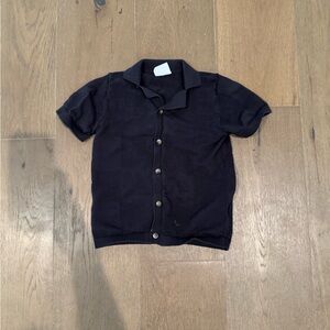 Cotton On Kids Black Button Down Shirt